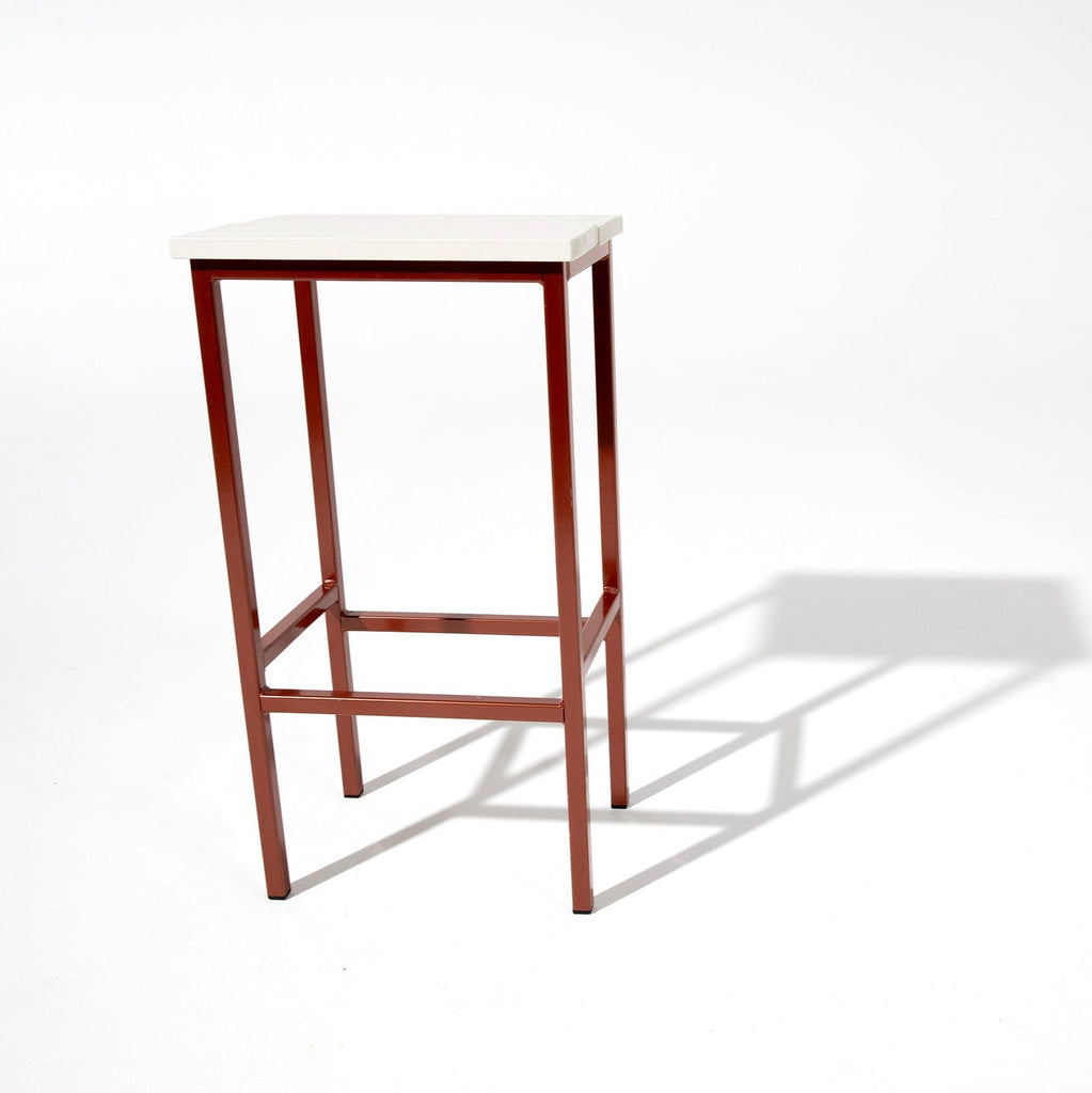 The Modern Rustic colour stool in pearl orange