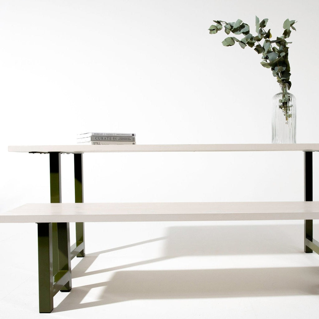 The Modern Rustic Studio Table and Bench
