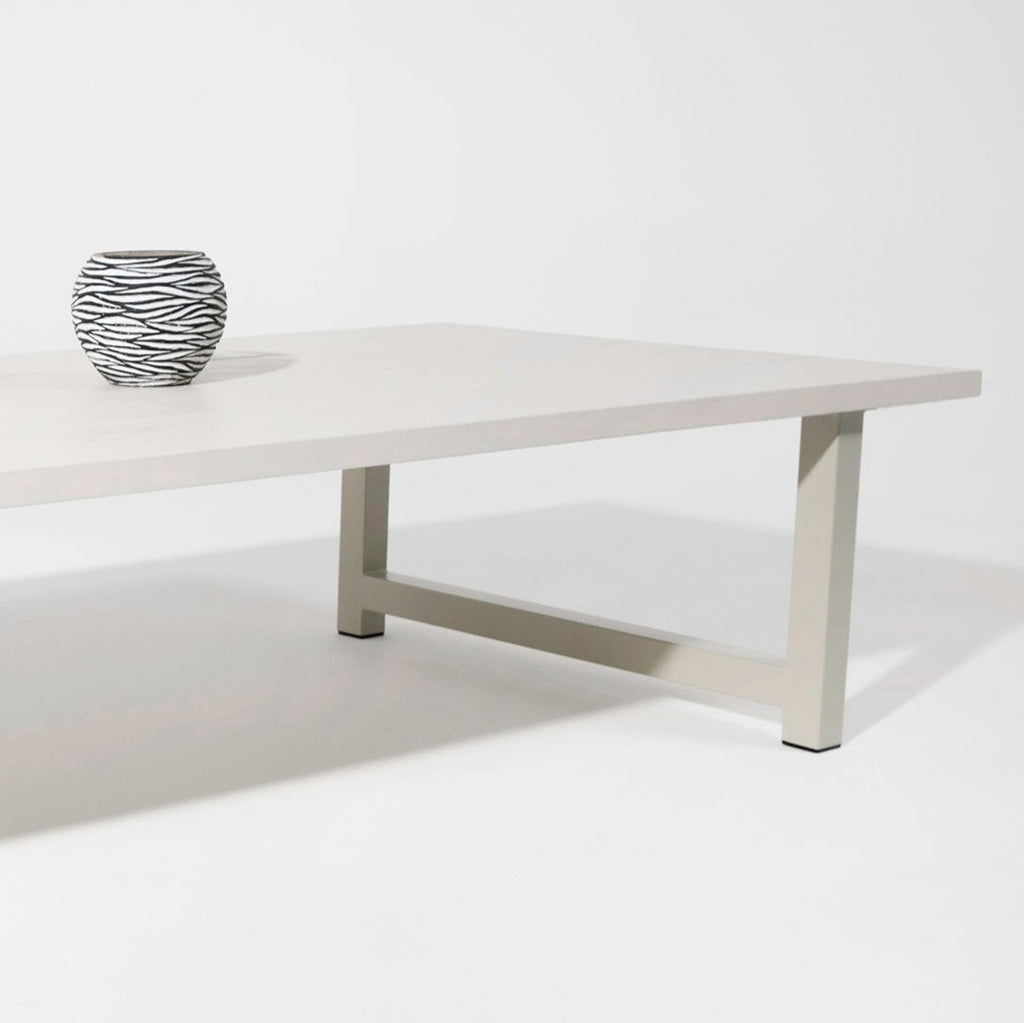 The Modern Rustic low coffee table in Pebble Grey