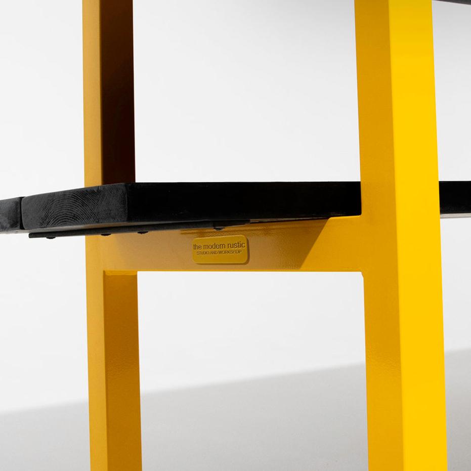 The Modern RusticM aker's Table in Signal Yellow