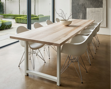 Natural Solid Ash Dining Table – The Modern Rustic