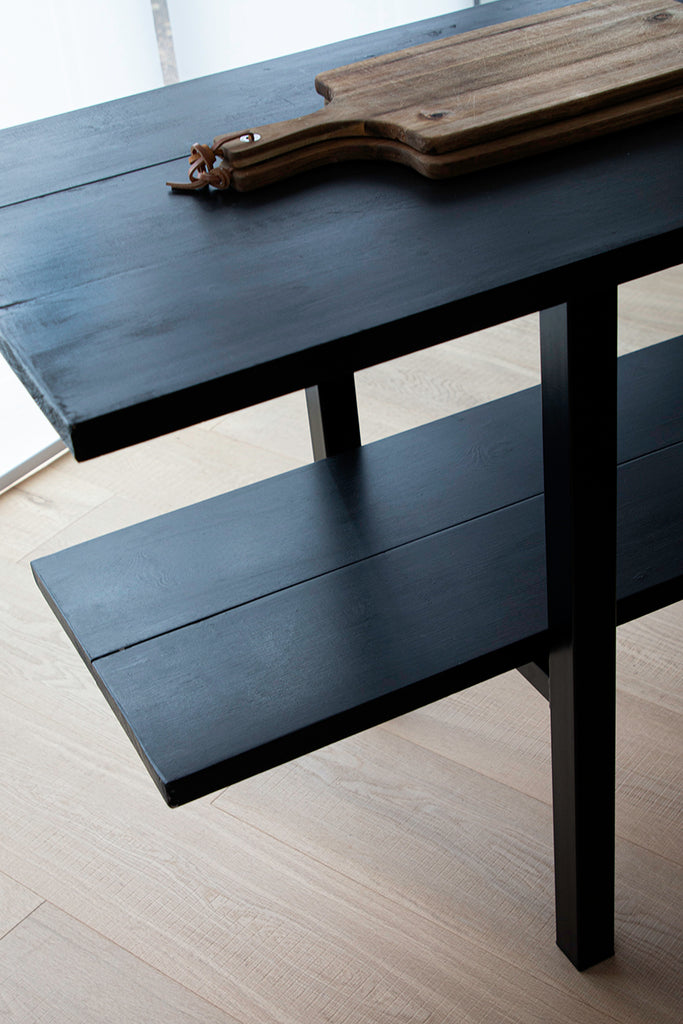 Darkwash Kitchen Prep Table – The Modern Rustic